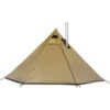 Tent Tipi with Stove Hole & - Spacious Outdoor Camping Teepee for 2-4 People - Ideal Family Tent for Backyard & Adventure Trips