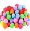 Teqooza Pom Poms 1.5 Inch Pompoms Pipe Cleaners for DIY Crafts,100 Pcs
