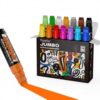 tesrhino 14 Colors Jumbo Acrylic Paint Markers, 15mm Wide Tip Poster Pens