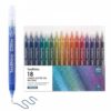 tesrhino 18 Colors Jumbo Glitter Gel Ink Pens, 1.0mm Smooth Rollerball