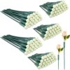Tessco for you 144 Pcs Floral Water Tubes Green 12 Inch and 6 Inch Floral Tubes Plastic Flower Supplies for Fresh Flowers with Rubber Cap for Flower Stem Arrangements Florist Supplies