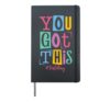 Test Day Rock The Test Teacher Testing Day You Got This Hardcover Journal, Black