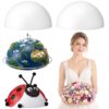 Teyva Daily 4 Packs 12” Foam Half Sphere Giant DIY Craft Supplies for Floral Arrangements, Table Centerpieces, School Stem Project, Wedding Party Decor, Holiday Ornaments, Art Craft Photography Prop
