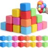 Teyva Daily 64 Pack Stress Cube Square Ice Cube Soft Sensory Balls