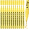 TFIVE 12 Yellow Acrylic Paint Markers, Permanent Paint Pens Extra Fine Tip