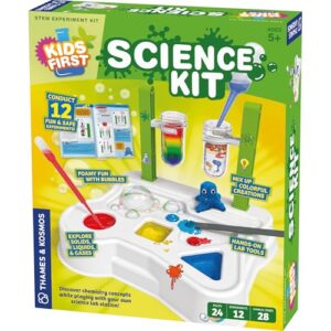 Thames & Kosmos Kids First Science Kit | STEM Learning, Intro to Chemistry for Ages 5+ | Safe & Educational Lab Setup with 20+ Durable Tools, 12 Experiments | Explore Lab Skills & Science Concepts