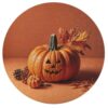 Thanksgiving Day Pumpkin Round Wooden Jigsaw Puzzles for Adults