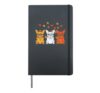 Thanksgiving French Bulldog Fall Frenchie Dog Men Women Kids Hardcover Journal, Black