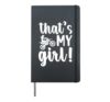 That's My Girl Dirt Bike Mom Of A Dirt Biker Mama Hardcover Journal, Black
