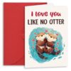 Thboxes Anniversary Card, Cute Otter Anniversary Cards, Birthday Card