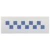 The Artful Stencil Checkerboard Border Stencil - Reusable Mylar 10.5 x 2.1