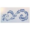 The Artful Stencil Damask Filigree Stencil - Reusable Mylar 12 x 5.5 inch