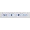 The Artful Stencil Diamond Leaf Border Stencil - Reusable Mylar 15 x 1.5