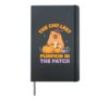 The chillest pumpkin in the patch Capybara Halloween Hardcover Journal, Black