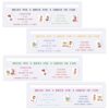 TheClover Mahjong Line Reader - 4pcs Mahjong Line Reader Strategy Guide for Game, Parties, Travel, Mahjongs Gifts Ideas 15 * 5CM