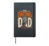 The Darting Dad dart player dad Dart Hardcover Journal, Black