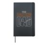 The Darting Dad dart player dad Dart Hardcover Journal, Black