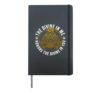 The Divine In Me Positive Message Spiritual Yoga Meditation Hardcover Journal, Black