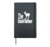 The Goat Father Funny Fathers Day Parody Farmer Dad Papa Men Hardcover Journal, Black