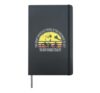 The most difficult thing is the decision to act Earhart Day Hardcover Journal, Black