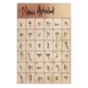 The Naga Alphabet Educational Poster Fictional Constructed Script Chart