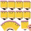 Thenshop 32 Pads Pencil Sticky Notes Bulk Cute Cartoon Teacher Notepads Teacher Appreciation Gifts Self-Adhesive Writing Memo Pages Sticky to Do Notepad for Employee Office Favors Supplies