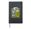 The pickle jar is almost empty - pickle eating Hardcover Journal, Black