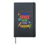 There Is Space Here for Everyone STEM Classroom Teacher Hardcover Journal, Black