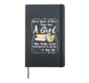 There Was A Girl Who Really Loved volleyball And Books Hardcover Journal, Black