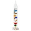 Thermometer with 5 Colorful Floating Glass Balls, 18-26 ℃ / 64-79 ℉, Classic Glass Thermometer for Home Decor, Novelty Present for Science Enthusiasts