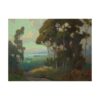The Road to the Sea Landscape Painting by Elmer Wachtel 14 x 11 inches