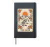 The Skier Tarot Card Skiing Winter Ski Lover Hardcover Journal, Black