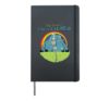 The Sound Of Existential Dread Skeleton Fun Retro Men Women Hardcover Journal, Black