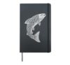 The Viking’s Catch – Celtic & Nordic Fishing Hardcover Journal, Black