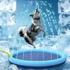 Thickened Dog Sprinkler Splash Pad, Dolphin Pattern Outdoor Water Play Mat, Non-Slip Cooling Sensory Toy for Dogs Cats, 2 (A 100cm)