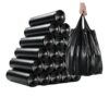 Thickened Handled Trash Bags Black Tie Garbage Liners