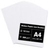 Thick Paper A4 300 g/m² White Paper 12 Sheets Premium Photo Card