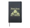 Think Green Act Green Earth Day Climate Action Hardcover Journal, Black