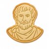 Thinking Aristotle Cookie Cutter & Stamp, Fondant & Clay - 4x3.5"