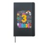 Third Grade Rainbow Pencil Back to School Hardcover Journal, Black