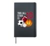 This All Star is 10 Years Old Gift For Kids Birthday Tee Hardcover Journal, Black