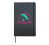 THIS IS HOW I ROLL Hang Gliding Funny Paraglider Hardcover Journal, Black