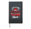 This Is My Christmas Pajama Shirt Funny Christmas Hardcover Journal, Black