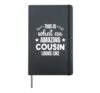 This Is What An Amazing Cousin Looks Like Hardcover Journal, Black