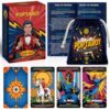 THOCRYS Hybrid Pop Art Tarot Oracle Deck with Meanings on Them, Tarot Cards for Beginners with Guide Book & Velvet Bag Traditional Tarot Symbolism 78 Standard Size Easy to Shuffle Thickness Deck