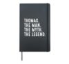 THOMAS The Man The Myth The Legend Shirt Funny Gifts THOMAS Hardcover Journal, Black