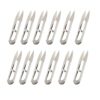 Thonlai 12 Pcs Yarn Scissors Set for Effortless Sewing and Crafting Works, Stainless Steel Mini Thread Snippers, Perfect for Clothing and Toy Making