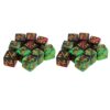 Thonlai Addition and Subtraction Learning Dice Game Set 20PCS Plastic 16mm 2 Color Dice for Math Teaching Activities