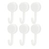 Thonlai E18 Magnetic Hooks Strong Heavy Duty Magnet Hook for Garage Storage 6PCS N52 0-5kg Pull Off Force