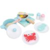 Thonlai Wooden Kitchen Utensils Play Set for Toddlers - Comprehensive